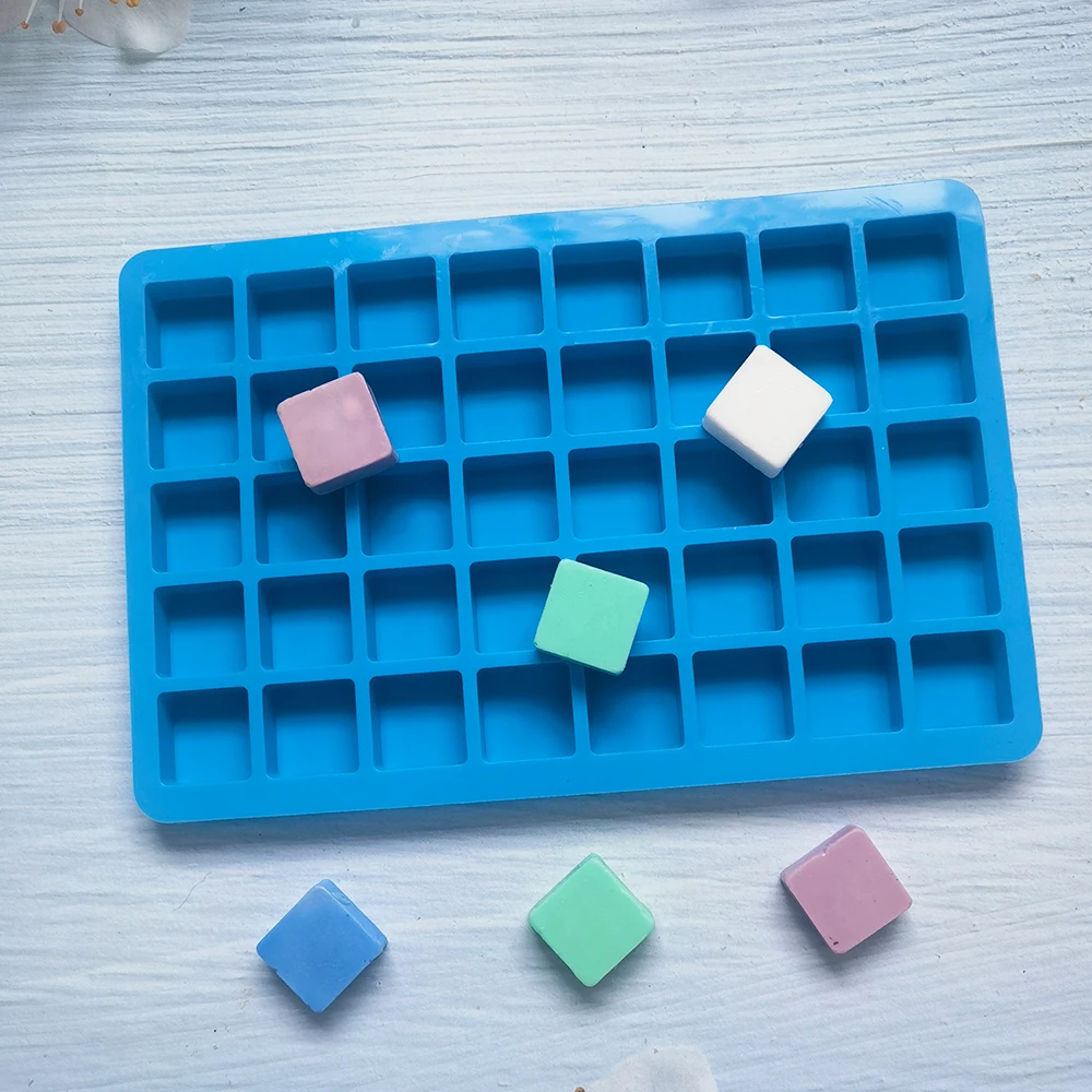 2pcs/set 40-cavity Silicone Ice Cube Tray Mold For Chocolate, Candy, Jelly,  Skull Shaped Gummy And Dropper Mold