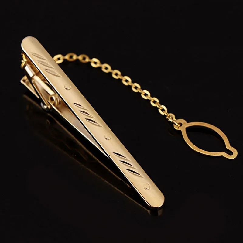 Men Metal Simple Necktie Buckle Gold Color Tie Bar Clasp Clip Clamp Pin Ties Stainless Steel For Business Clasps Fashion Wedding tie clips