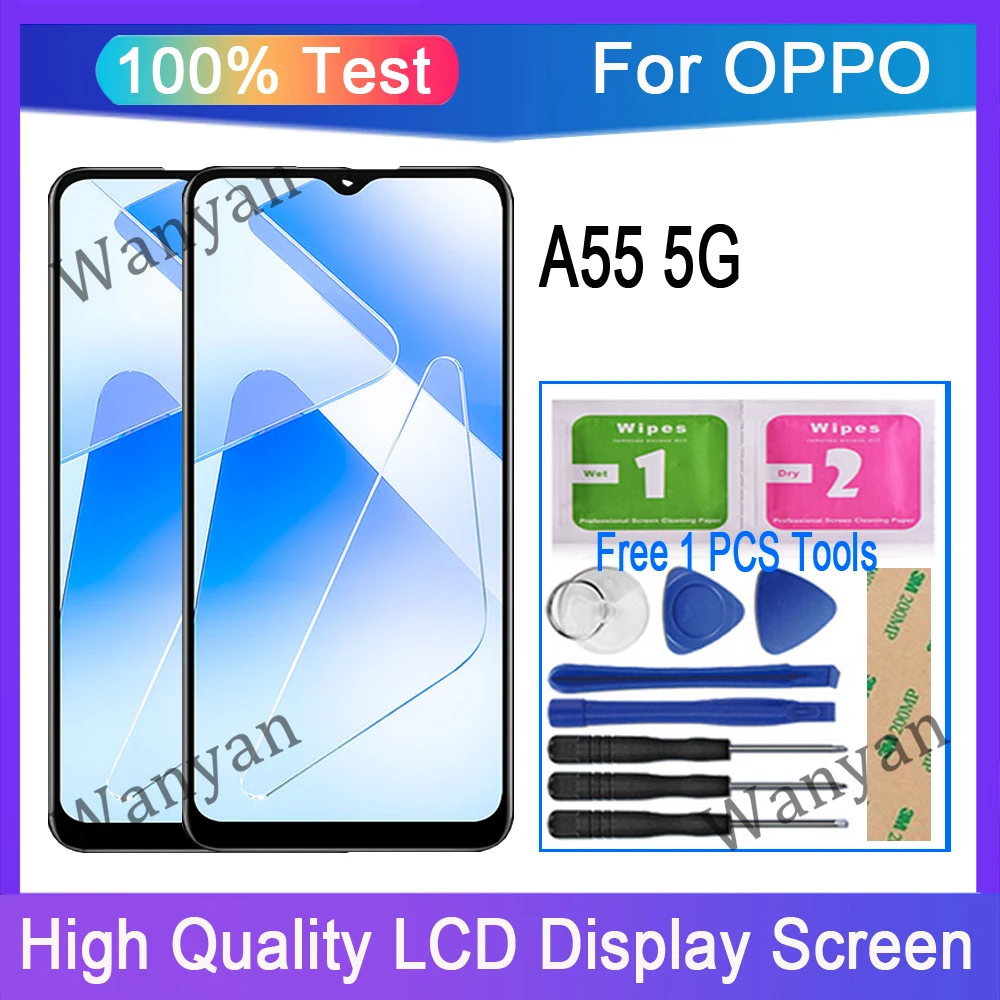 

Original For OPPO A55 5G LCD Display Touch Screen Digitizer Replacement