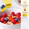 8oz Clear Plastic Honey Bottles,Squeeze Honey Bottle Container Holder with Flip Lid for Storing and Dispensing honey jar 5