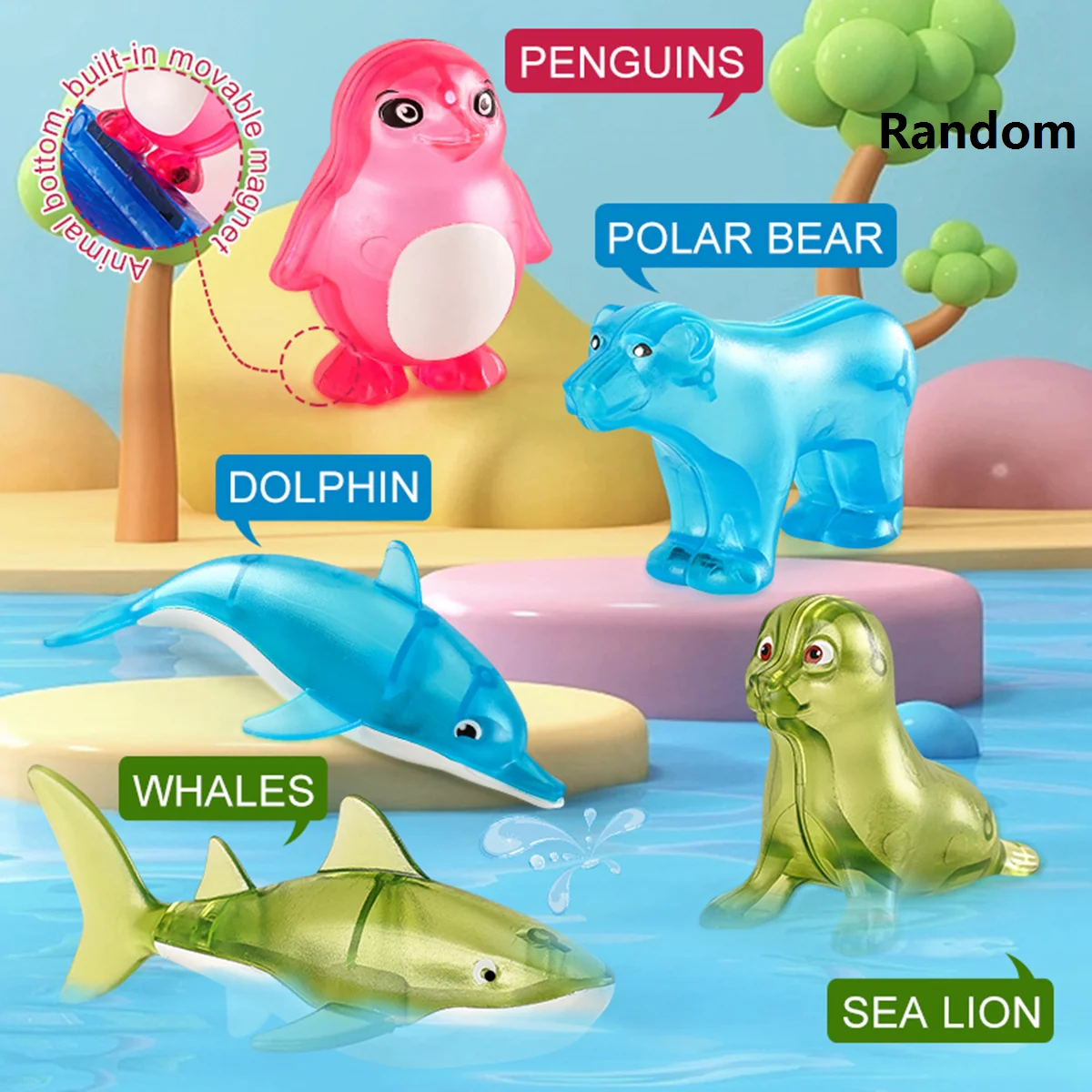 Magnetic Building Blocks Kids Toys Toddler Magnet Toys Magnetic Building Blocks Sea Animal Scene Preschool Learning Sensory