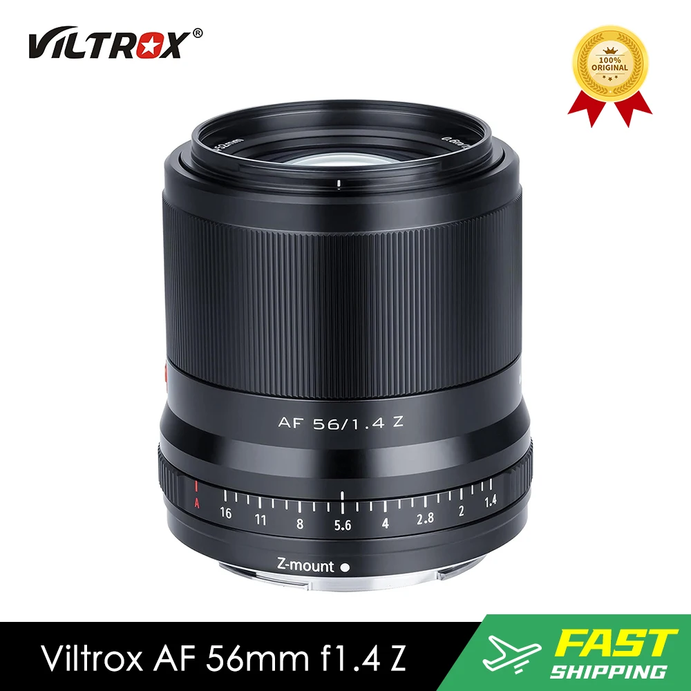 Viltrox Af 56Mm F1.4 56/1.4 Z Autofocus Portrait Prime Lens Per Nikon Z-Mount Mirrorless Camera Z Zfc Z5 Z50 Z6 Z7 Z6Ii Z7Ii