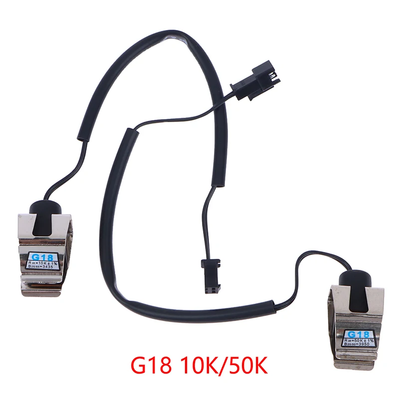 

10K/50K G18 Wall Mounted Tube Clamp Type NTC Temperature Sensor Probe Head Wall Mounted Furnace Accessories -20 ° C ~ + 100 ° C