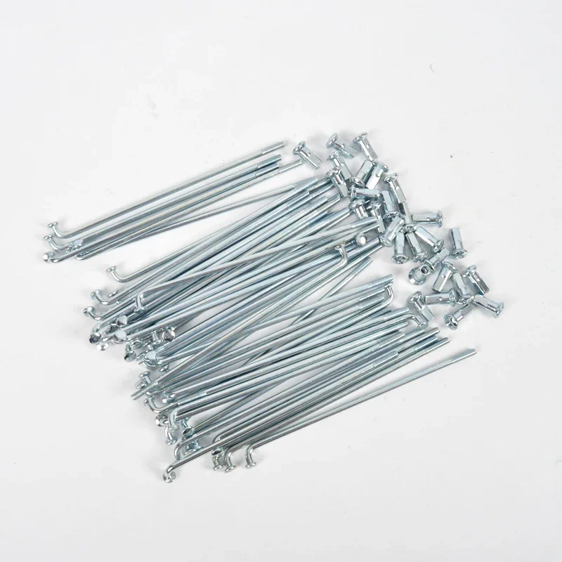 Electric Bicycle Spokes 12G Diameter 2.5mm Length 50-165mm Steel with Nipples 40PCS bicycle spokes bike spokes nipples