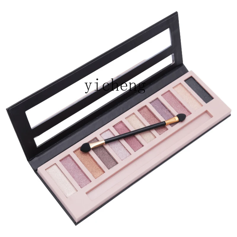 

Yy Multicolor Eye Shadow Plate Matte Earth Tone Eyeshadow Pearlescent Makeup Palette 12 Color Eyeshadow