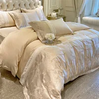 Ensemble de quatre pièces en coton léger et luxueux 60, housse de couette haut de gamme, drap de lit, matelas, literie 1