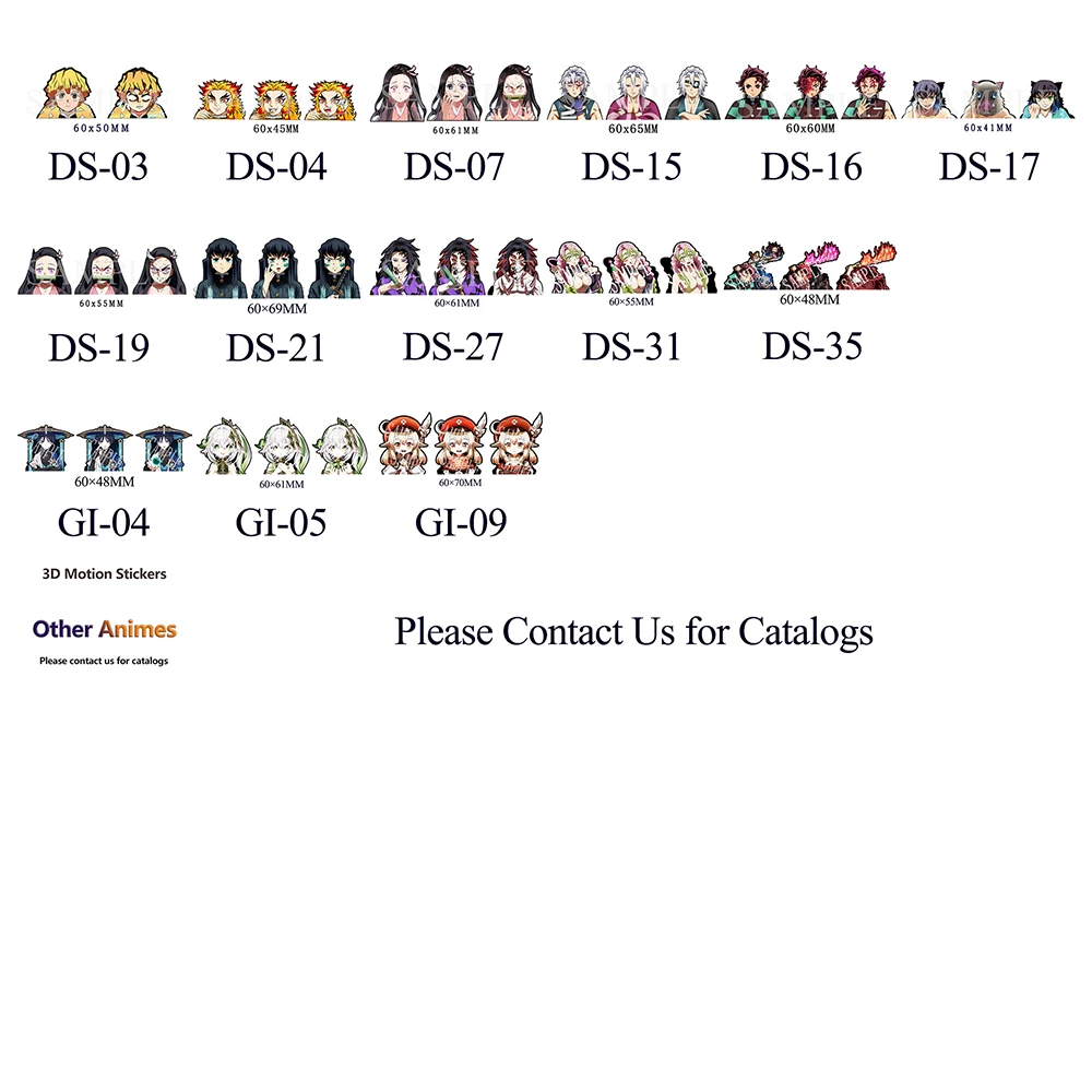 Anime Motion Stickers Mix Anime Mini Motion Stickers Waterproof Decals for Phone Cup Laptop Etc