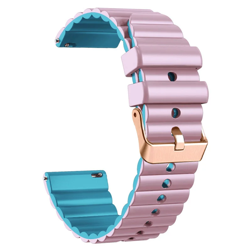 Elegant 20mm Silicone Bracelet Strap for Women - Stylish Smartwatch Wristband Accessories