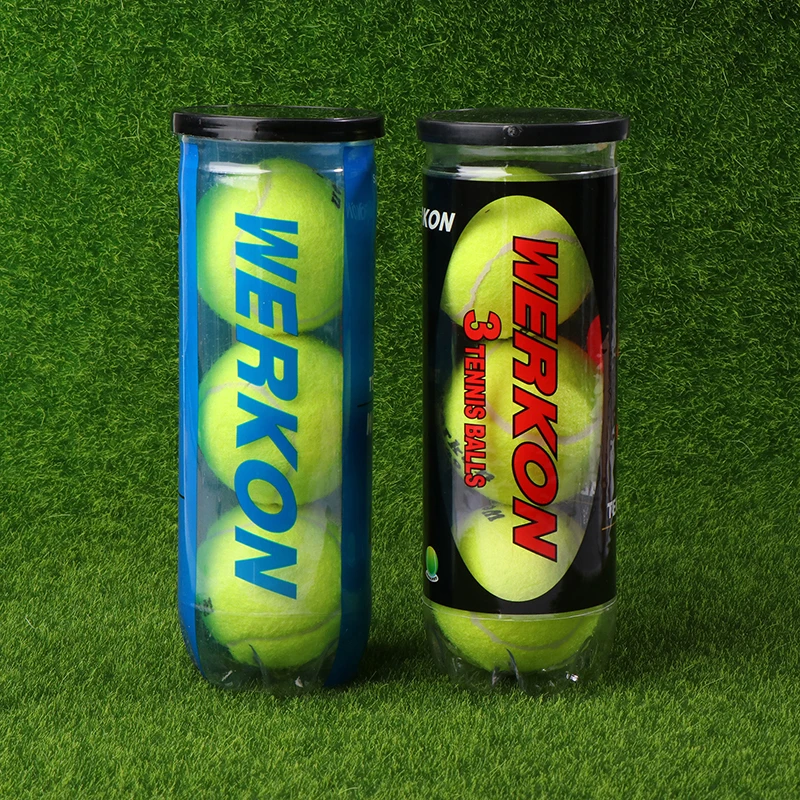 1Tube 3Pcs Tennis Balls High Elasticity Durability Unpressurised Tennis Ball Training Sport Competition Ball For Trainer