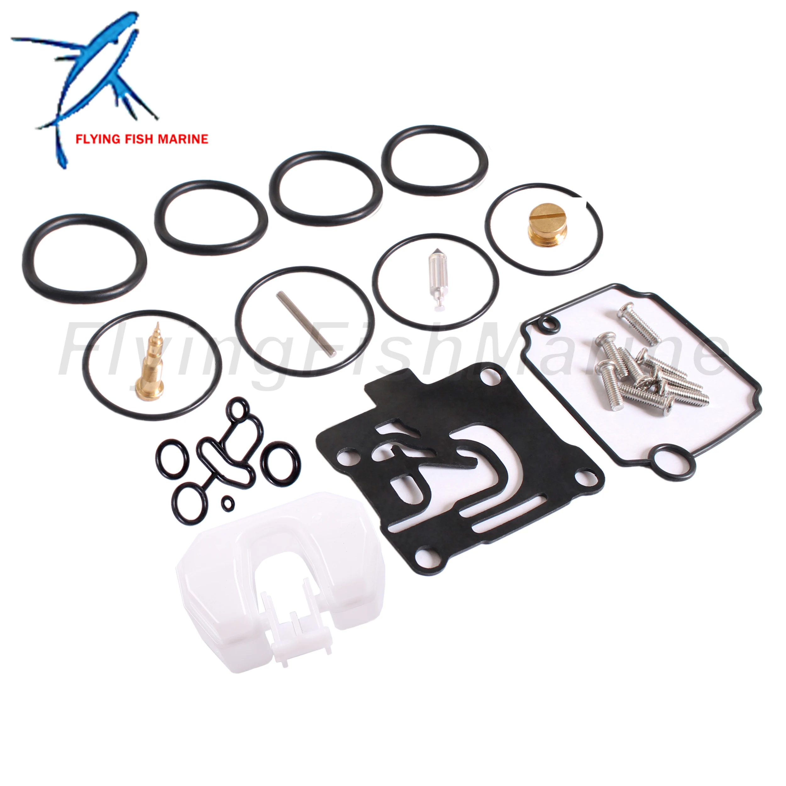 Outboard Motor 62Y-W0093-10 62Y-W0093-11 Carburetor Rebuild Repair Kit w/Joint 62Y-13586-30 for Yamaha 50HP T50 F50