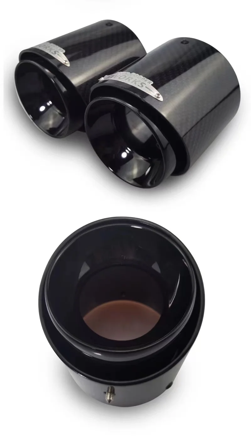 Silenciador de escape de carbono para mini jcw cooper s, r55, r56, r57, r58, r59, r60, r61, f54, f56, f57, f60, 1 pe&ccedil;a