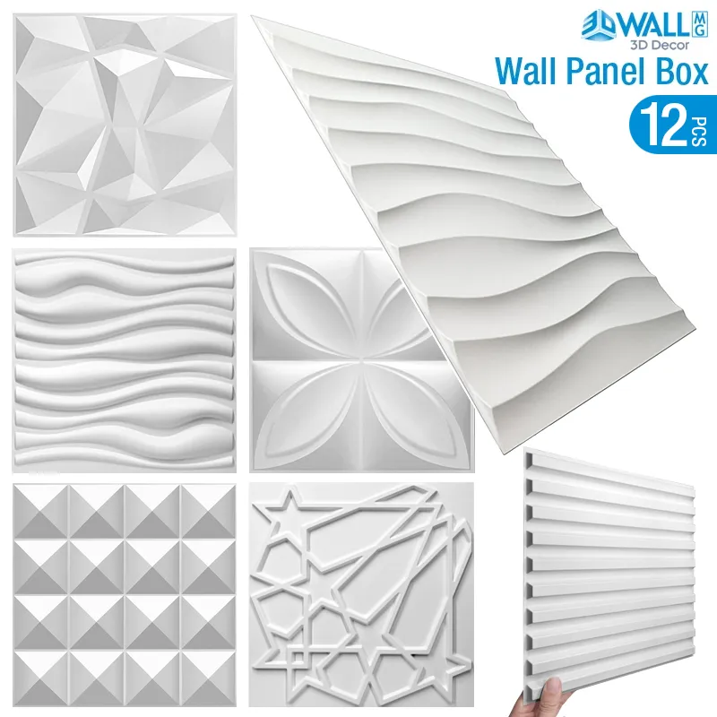 Abstract 3D Decorative Modern Pattern of the Outer Wall for