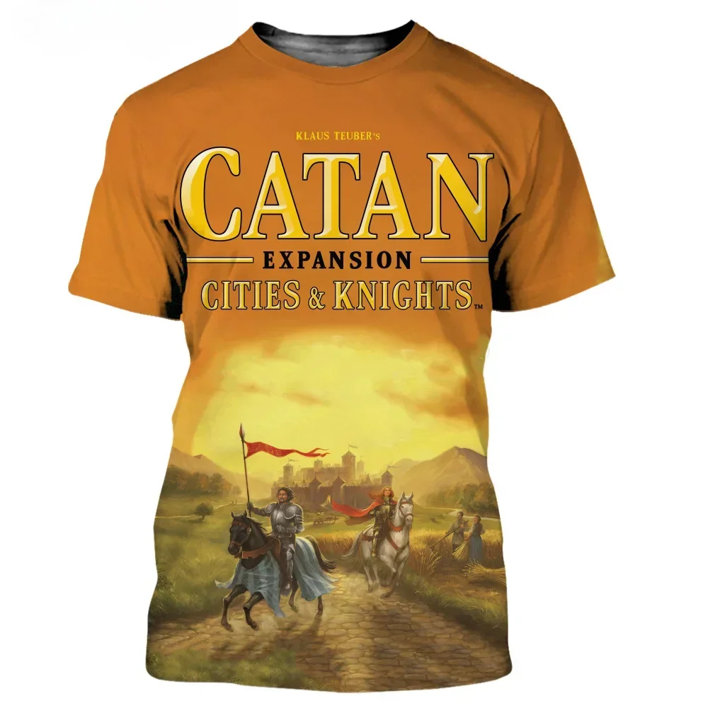 Catan Men/Women 3D High Quality Printed Navigator T-shirt, Casual style T-shirt, streetwear top