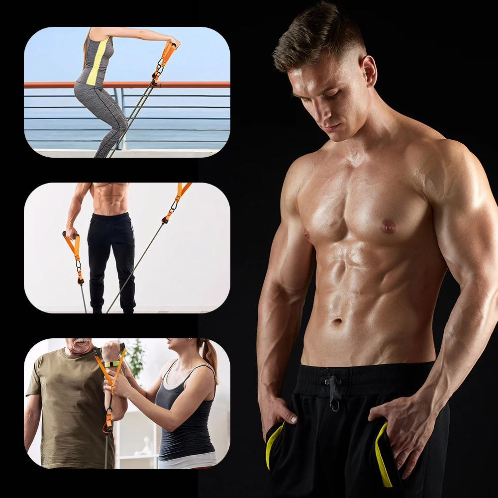 Heavy Duty Resistance Bands Set for Muscle Training and Fitness Workouts