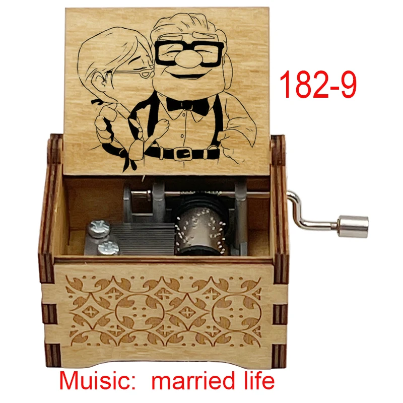 Carousel Music Box Music Box Married Life Musical box Hand wooden music box for boyfriend girlfriend husband wife birthday gift