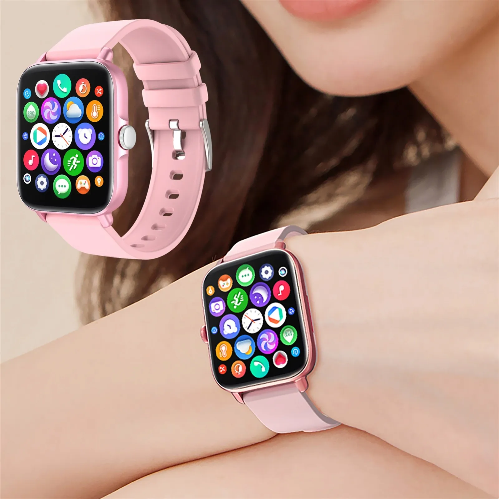 Smart Watch Stress Management Y22 1.7 Inch Screen Men Women Fitness Smart Watch With Heart You Can Text And Call On