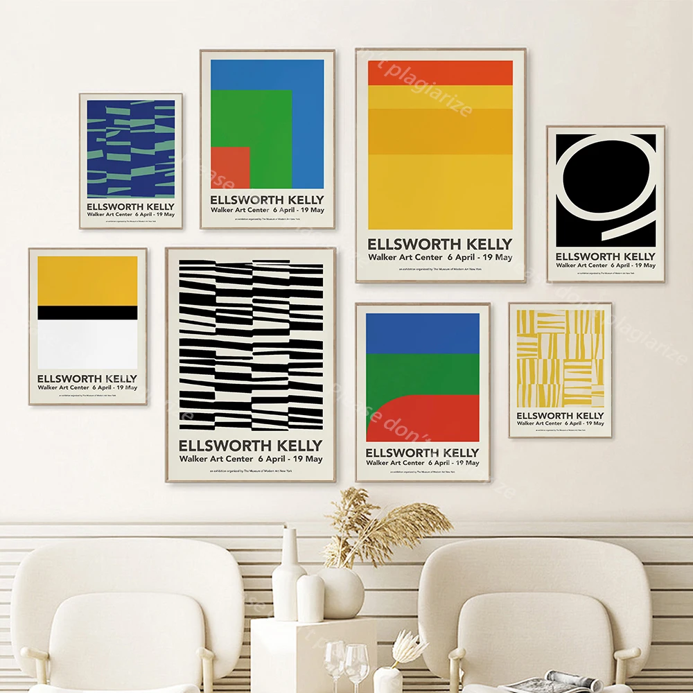 

Abstract Pattern Irregular Wall Art Poster Print Colorful Line Combination Picture Canvas Painting Living Bed Room Home Decor