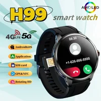H99 New 5G Dual System Full Network 256GB Rom 1.95-inch HD Video Call Smart Watch GPS WIFI Game Application Mall