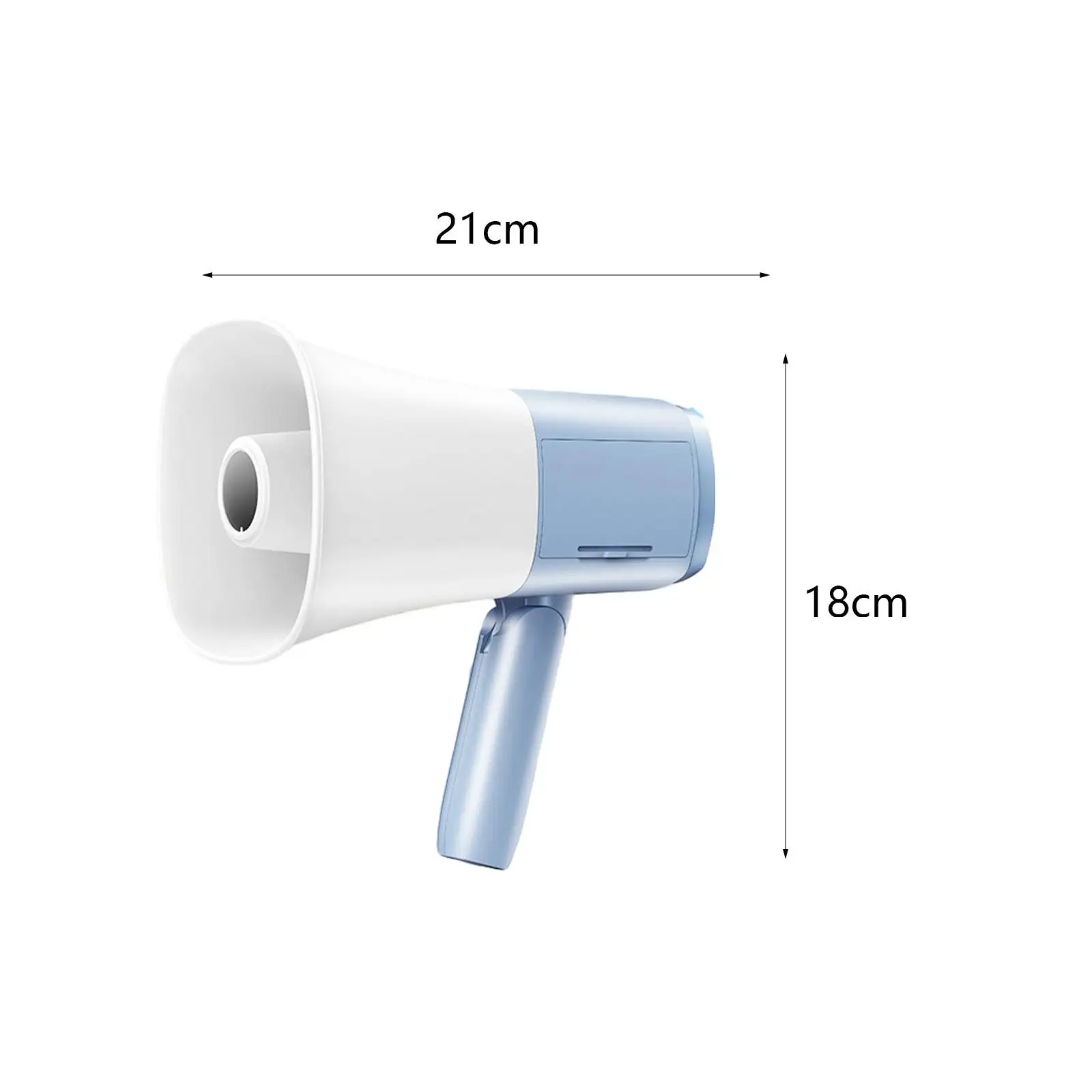 Megaphone Speaker User Friendly Portable Megaphone Bullhorn for Selling Promotions Safe Drills Cheerleading Fans Outdoor Sports