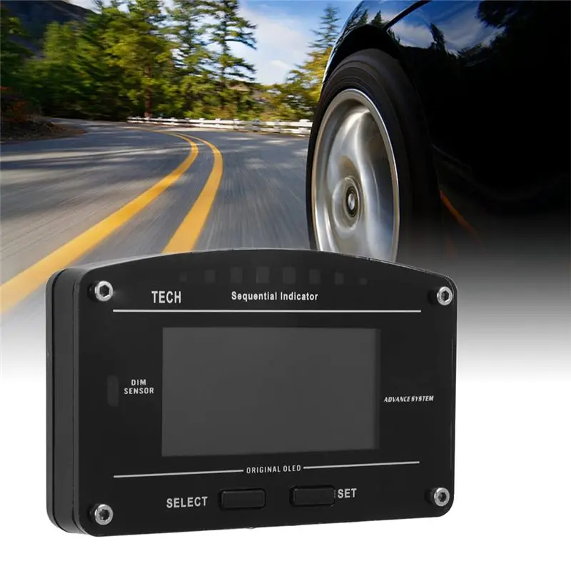 OLED 디스플레이 대시보드 다기능 레이스 대시 패널 보드 11000RPM 레이싱 게이지 Obdll 블루투스 연결-T48C