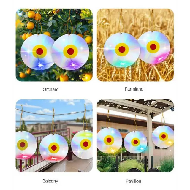 Cd Madár Visszataszító Vezérlő Ijesztő Eszköz Lézervisszaverő Félelme Galambok Harkály Taszító Reflektor Tányér Kerti Kellékek - Image 4