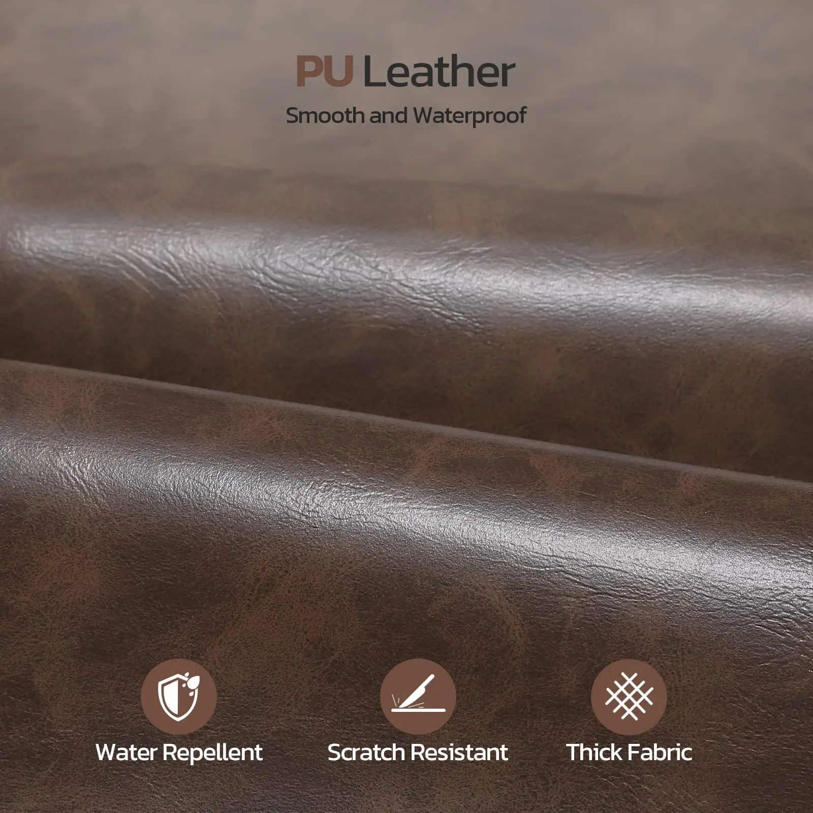 Men's Travel Toiletry Organizer - Water-Resistant Hanging Shaving Bag in PU Leather