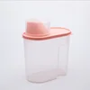 1.9L-2.5L Food Storage Box Sealed Jar Can For Kitchen Grain Dried Fruit Snack Cereal Dispenser With Pour Lid Plastic Container 6