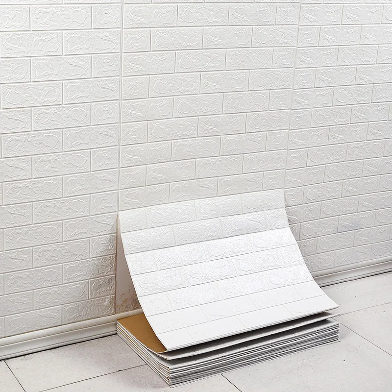 Self-adhesive Wallpaper 70cm*100cm: PVC Waterproof Foam 3D Brick Pattern 2 Self-adhesive
  Wallpaper 70cm*100cm: PVC Waterproof Foam 3D Brick Pattern - Image 2