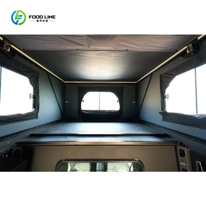 Tenda da Tetto Rigida per Pickup, Leggera e Moderna, Espandibile per Campeggio Outdoor 4x4, Facile da Montare, Personalizzabile - immagine 6