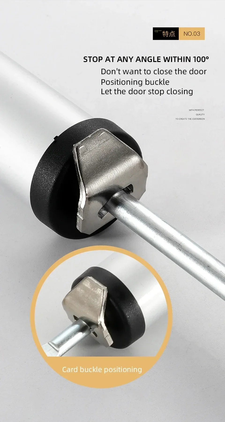 Door Closer Stop Door Closer Damper Automatic Door Closure 90 Degrees Position Closes Automatic Doors Speed Adjustment Kitchen Home