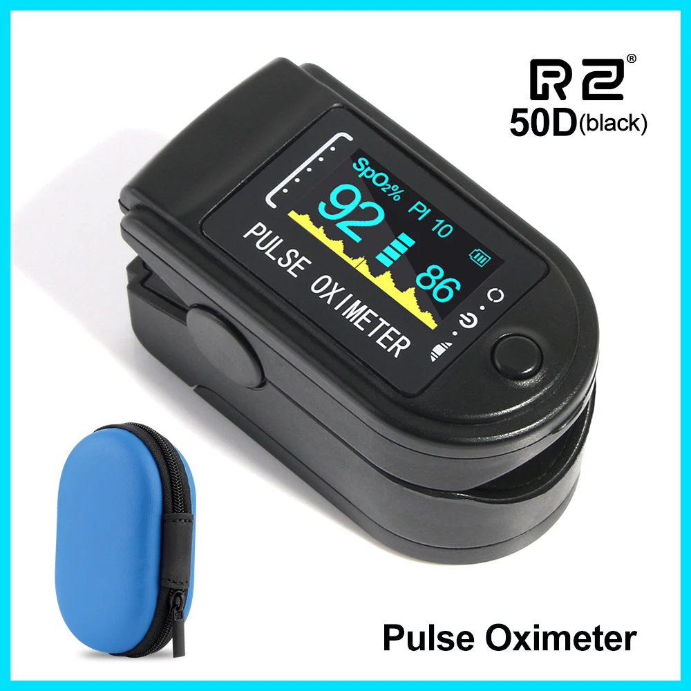 RZ Fingertip Pulse Oximeter Blood Oxygen SPO2 PR Saturimetro Sleep Monitor Portable Pulse Oximeter