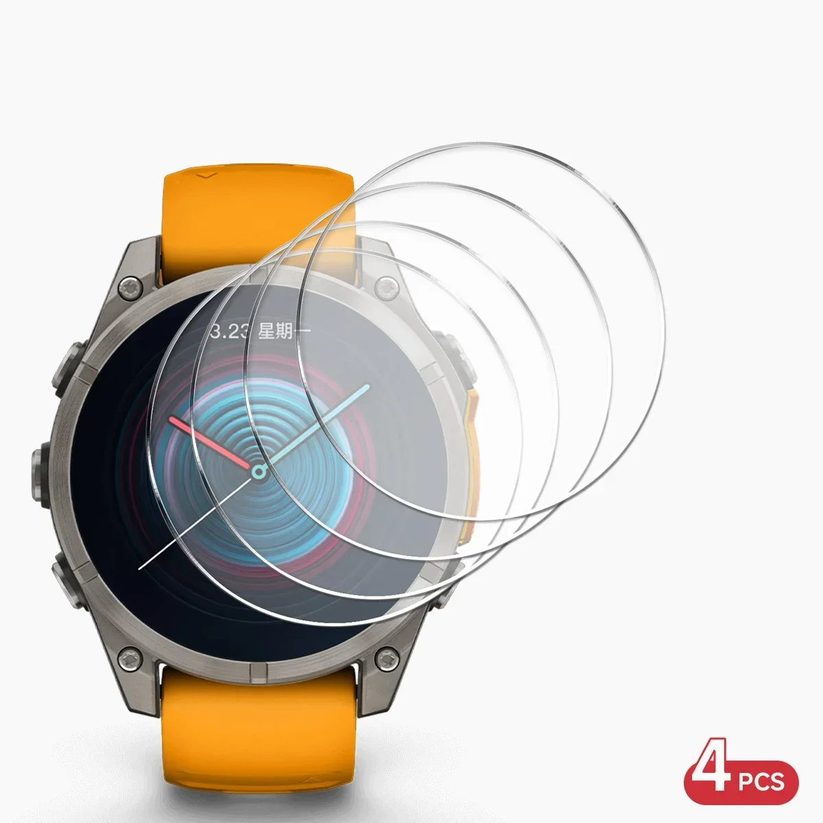 Premium Tempered Glass Screen Protector for Smartwatches - Anti-Scratch, 9H Hardness, Multiple Pack Options