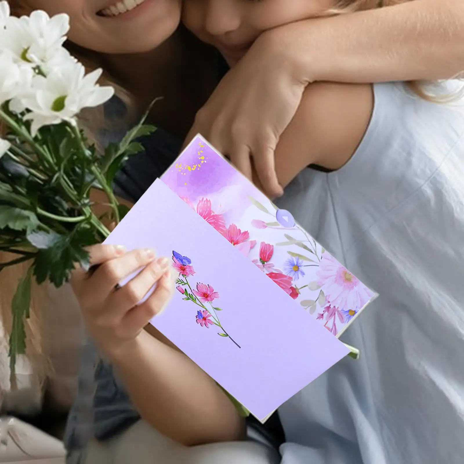 Mother's Day Card Wedding Spring All Occasions Birthday Card Butterfly Flower Popup for Ladies Mom Wife Girls Women