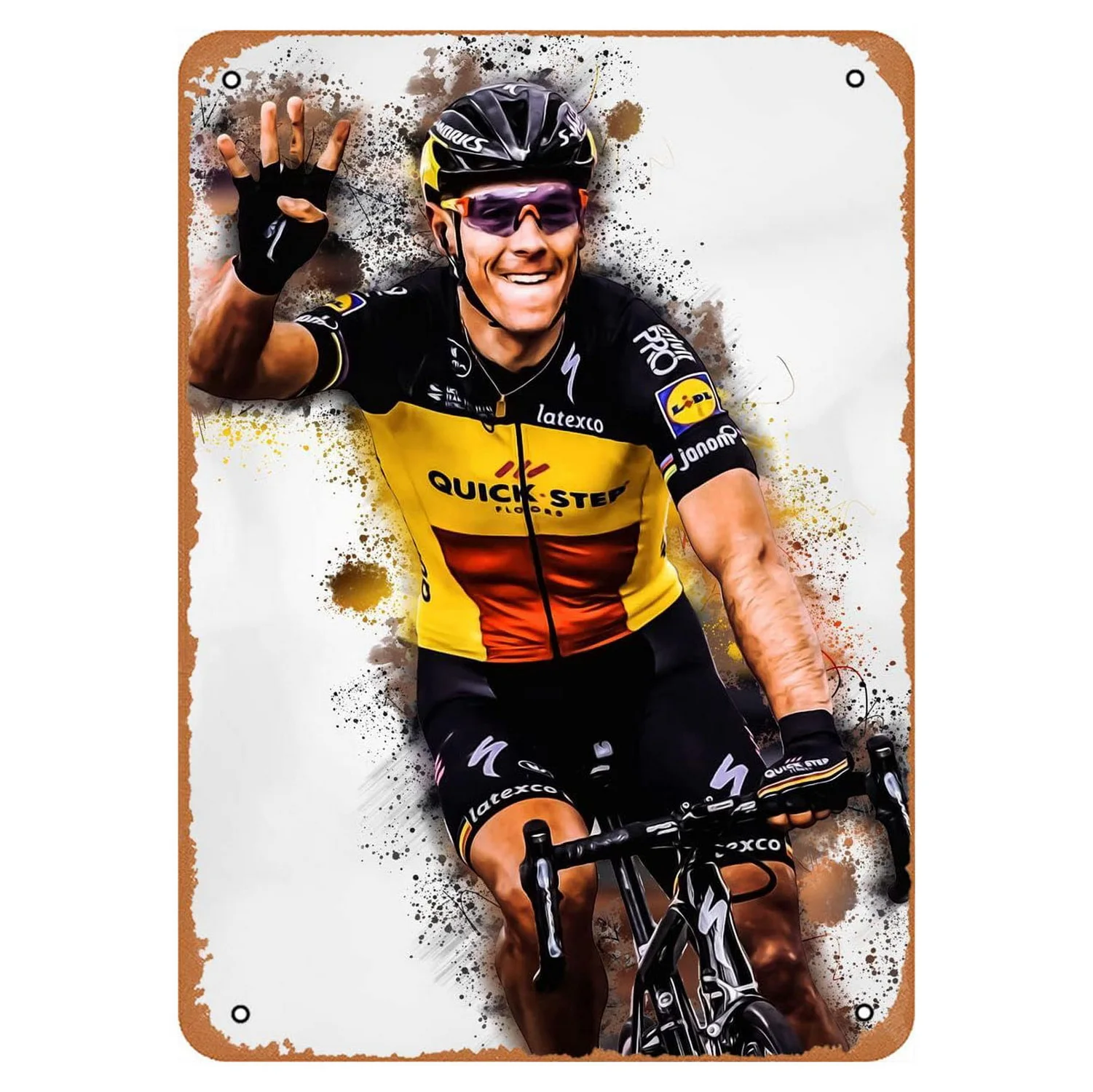Autocollant Vintage Vélo – Sticker Bierreci – Années 80 – Original Italie