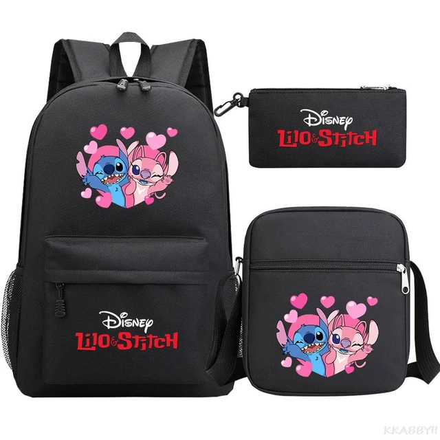 Disney-mochila de Stitch para niños y niñas, Bolsa Escolar de 3 piezas de  Anime, con capacidad para regalo, para viaje, portátil y escolar -  AliExpress