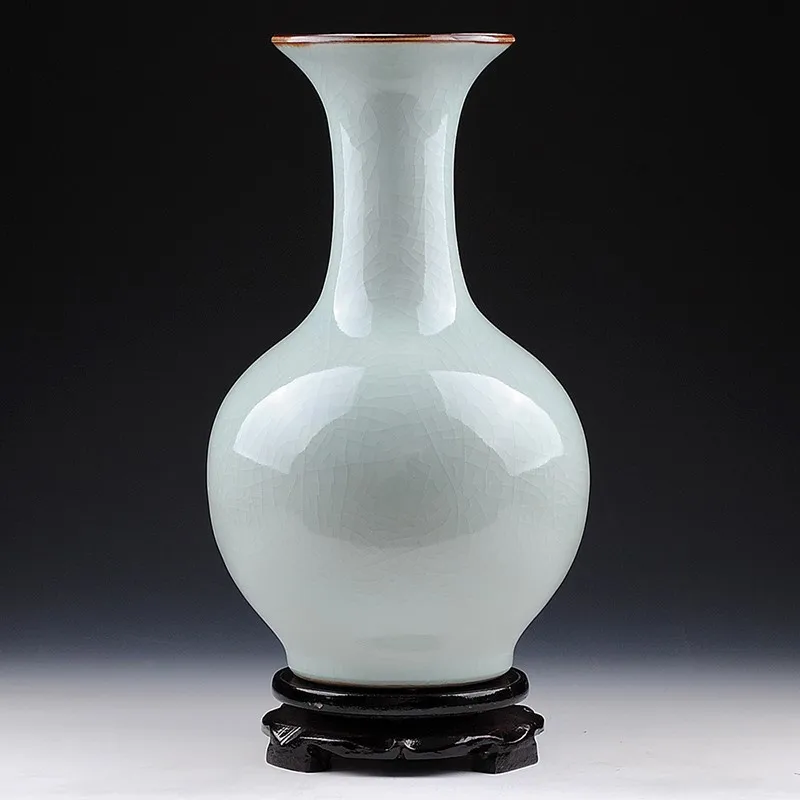 

Jingdezhen porcelain vase decoration antique flower arrangement retro Chinese modern simple living room home