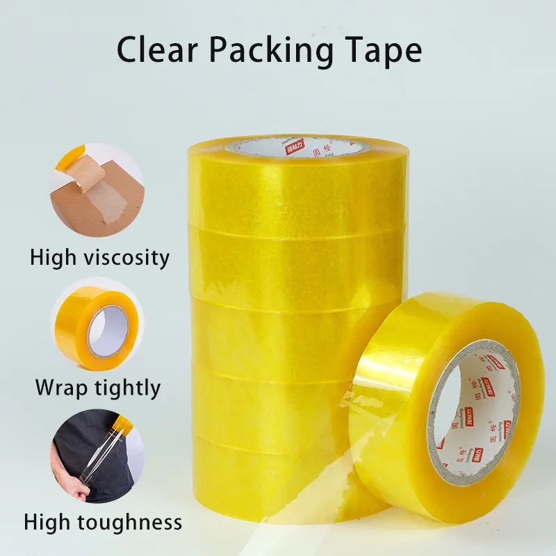 Heavy Duty Clear White Packing Tape for Shipping and Decorative Sealing