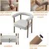 Set of 2 Modern Barrel Dining Chairs Comfortable Upholstered Armrest Accent Chair Dining Living Room Furniture 5
