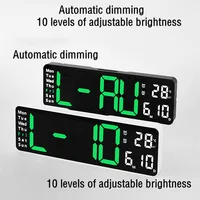 Large Digital Wall Clock Remote Control 3