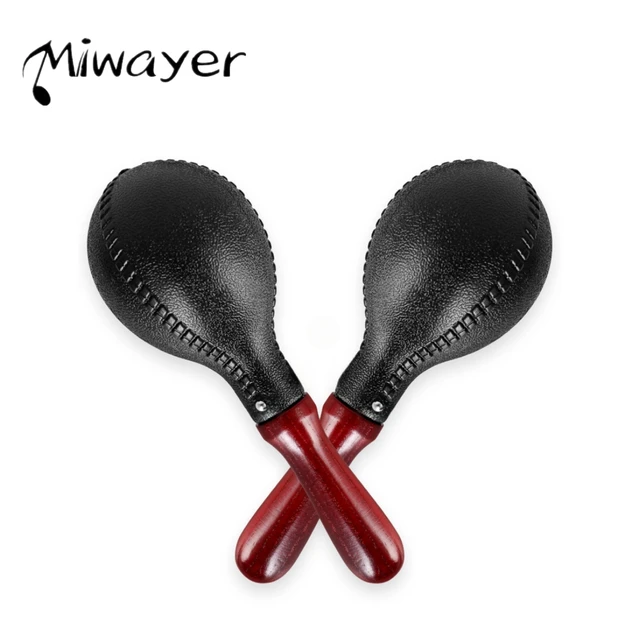 Miwayer Professional Pair of Maracas Shakers Rattles Sand Hammer Percussion Instrument Musical Toy for KTV Party 1