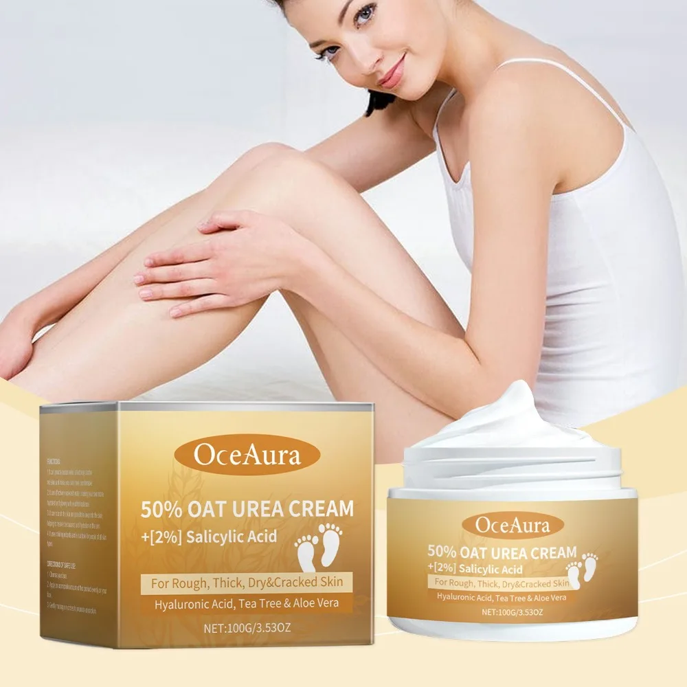 50% Oat 2% Salicylic Acid 2.76inch Urea Moisturizing Cream Tea Tree Aloe Vera Moisturizing Cream Hyaluronic Acid Oatmeal