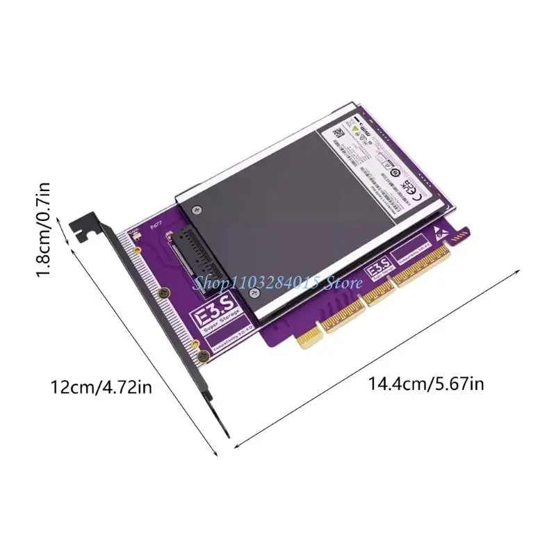 E3.S 표준용 R6FF 고속 PCIe 5.0 E3.S NVMe SSD 어댑터 카드