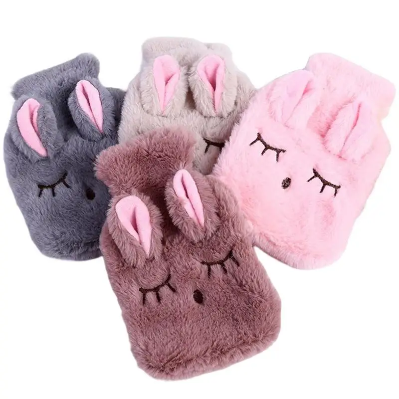 

Winter Hot Water Bottle Cartoon PVC Plush Shoulder Hand Warmer Heat Pack Reusable Heating Bag Household Thermal Sack Accessories