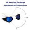 JSJM Adult Professional Anti-Fog HD Swim Goggles UV Protection Swimming Goggles Men Women Adjustable Silicone Swimming Glasses 4