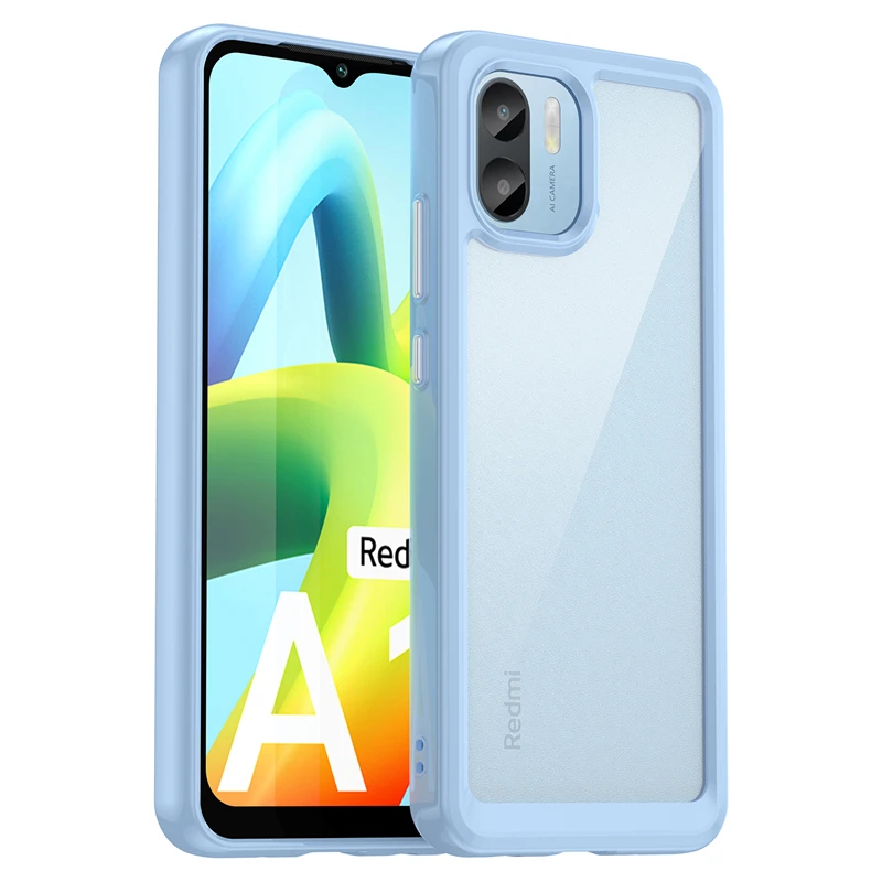 DABUNA Funda para Xiaomi Redmi A2 y Redmi A1 Case Uso Rudo,Transparente  Colores Degradados Protectora de Cámara Anticaída Carcasa Bumper(Púrpura  Azul) : : Electrónicos