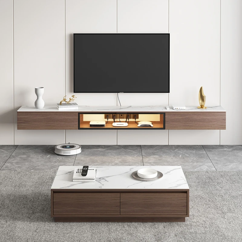 Panca Moderna Tv Stand Tavoli Soggiorno Monitor Tavolo Tv Stand Cabinet Mensole Galleggianti Parete Casa Arredo Mobili Soggiorno