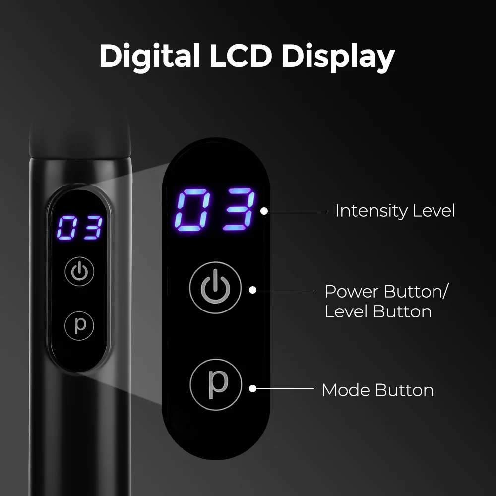 3 Modes 6 Levels Fascia Gun Electric Massager Massage Hammer High Frequency Back Waist Neck Body Massage Home Handheld Hammer