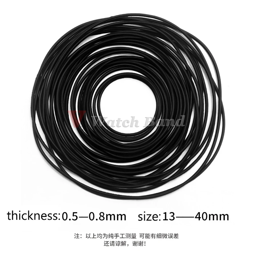 Waterproof Rubber O-Ring Gasket Set for Watch Back Cover Repair
