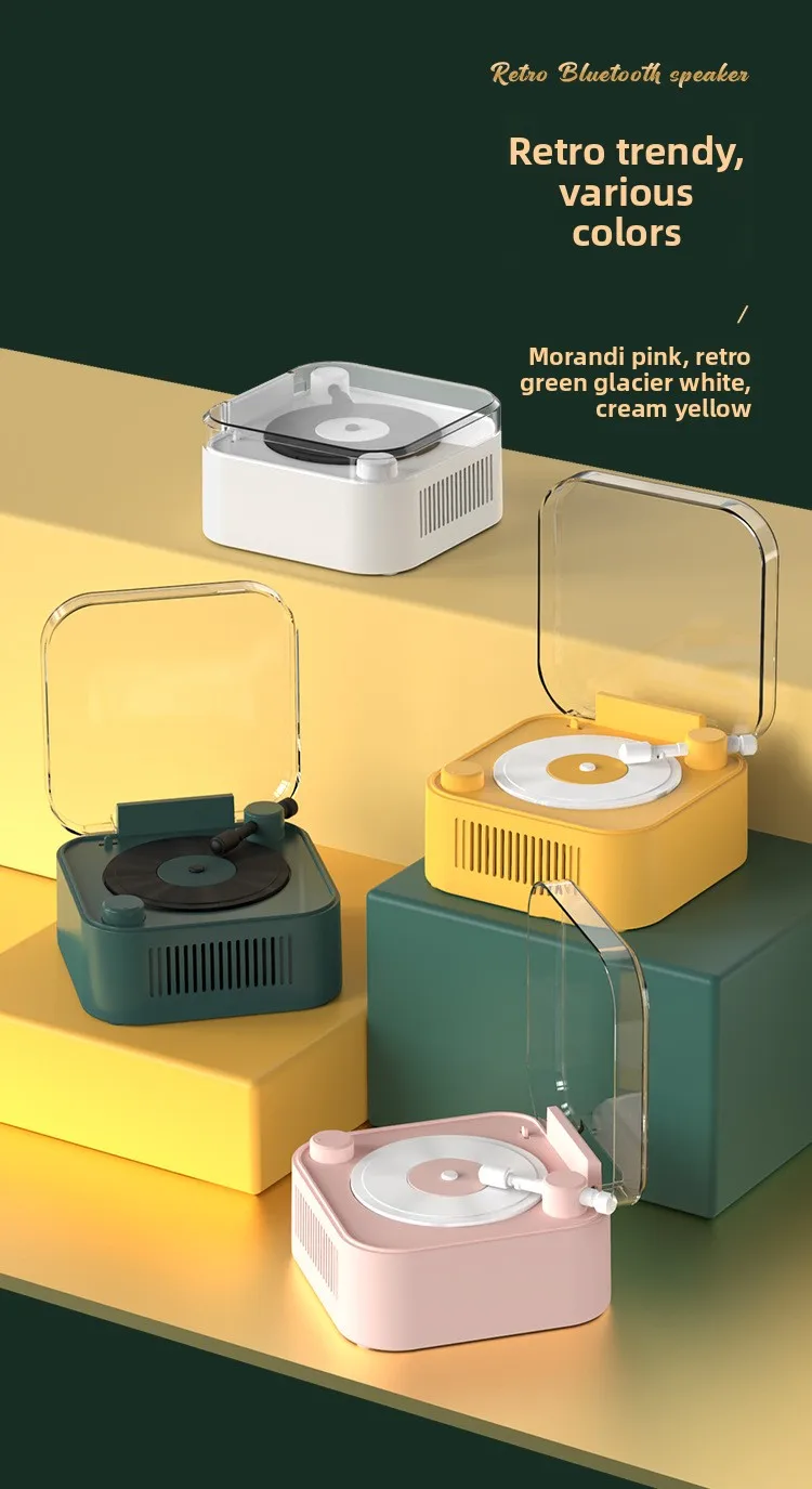 New Retro Bluetooth Speaker For Outdoor Home High Quality Wireless Speakers Creative Product.Aux TF U Disk Portable_voghion.com