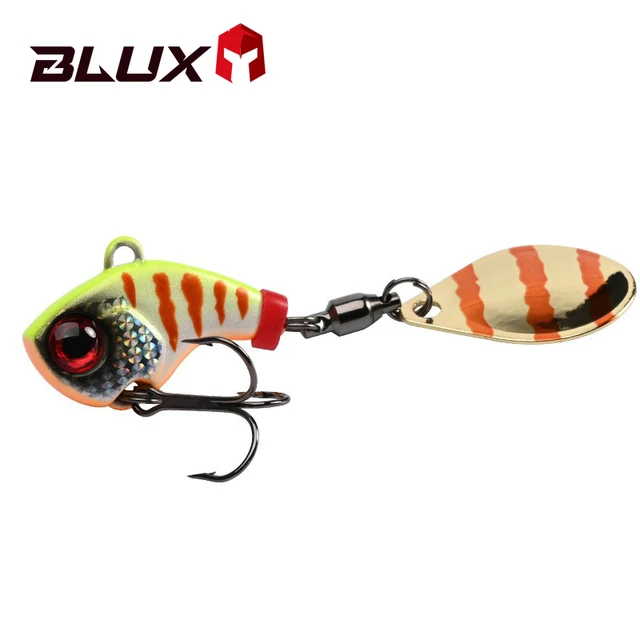 BLUX SPINTAIL Fishing Lure 4.5g 7g 11g Mag Tail Spinner Shad Metal Vib  Casting Shore Jig Bait Copper Blade Spoon Freshwater Bass